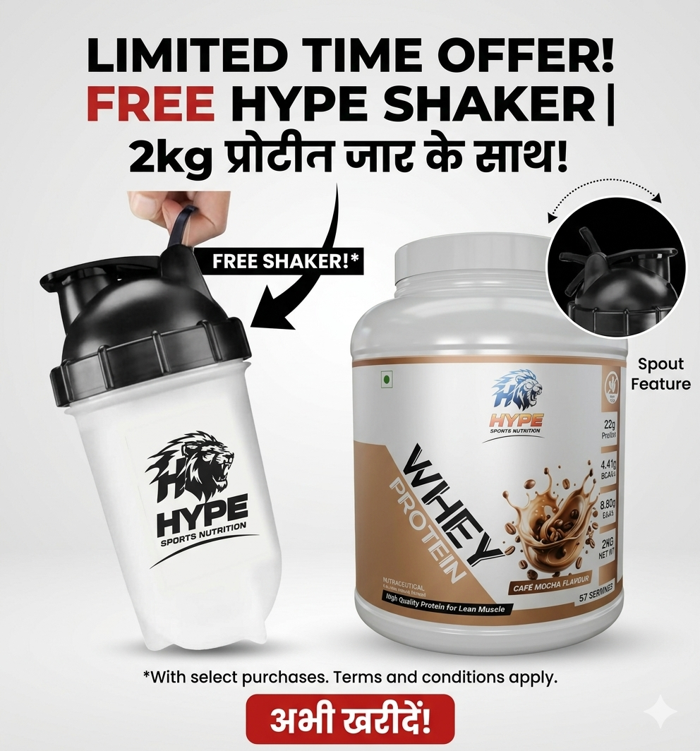 Whey Protein - Café Mocha Flavour With Free Shaker (Shaker Colour Will Be Random)