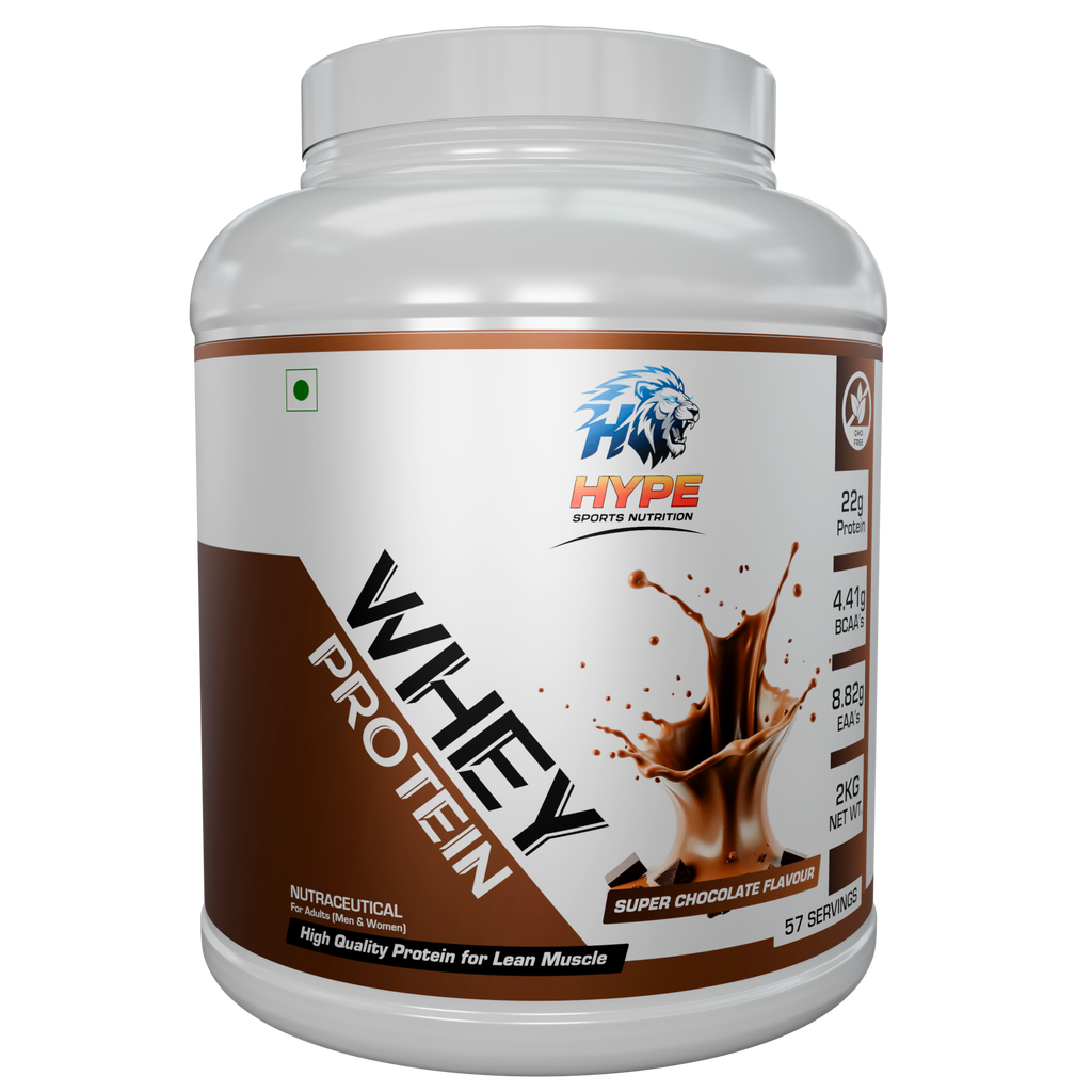 Whey Protein - Super Chocolate Flavour With Free Shaker (Shaker Colour Will Be Random)