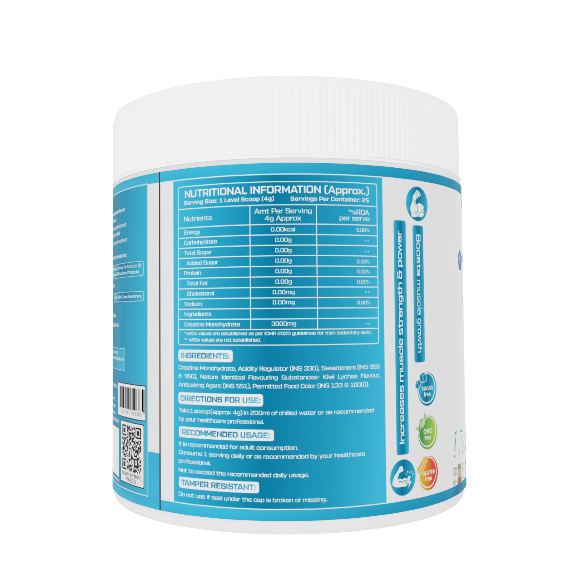 Creatine Monohydrate - Kiwi Lychee