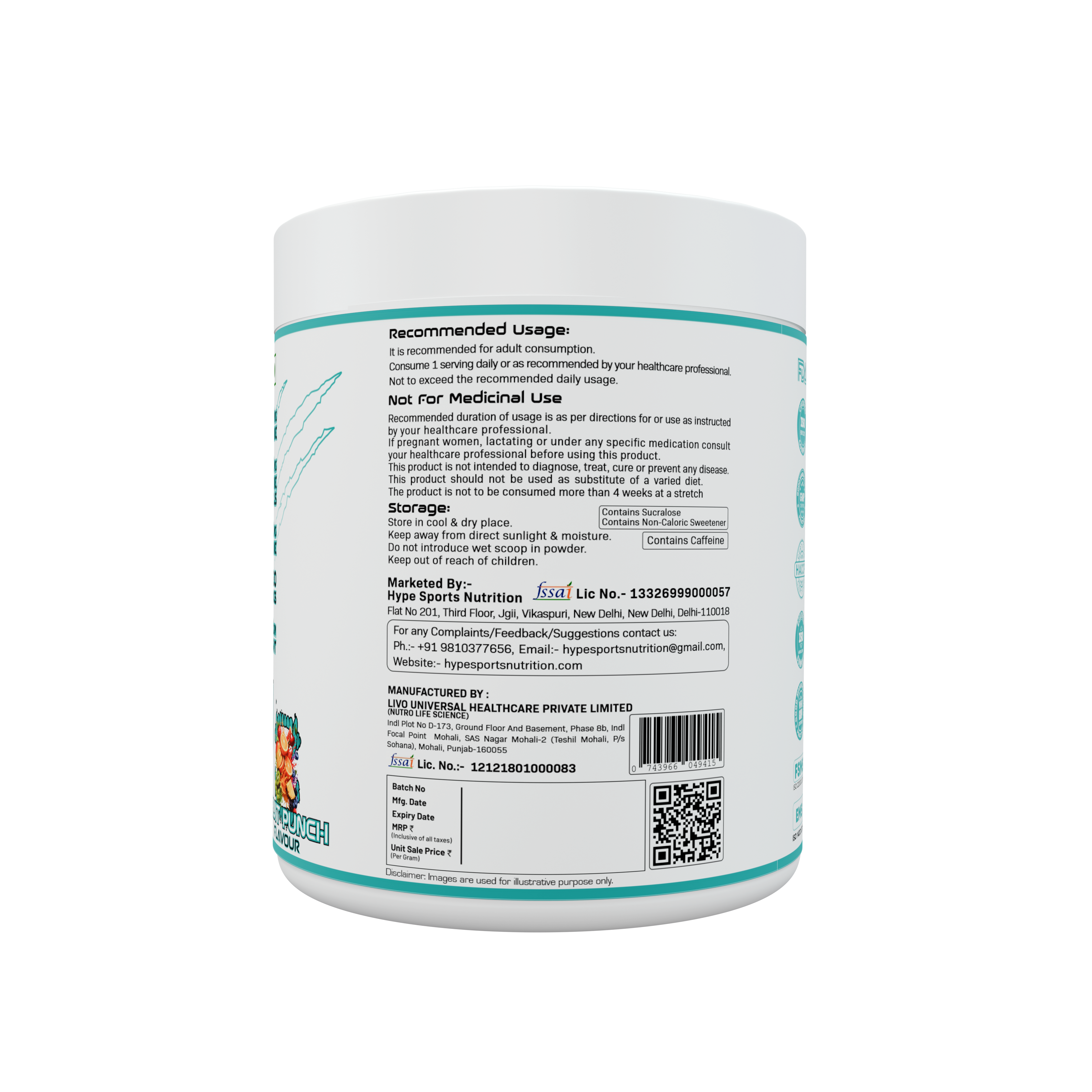 Roarian Pre-Workout - Fruit Punch