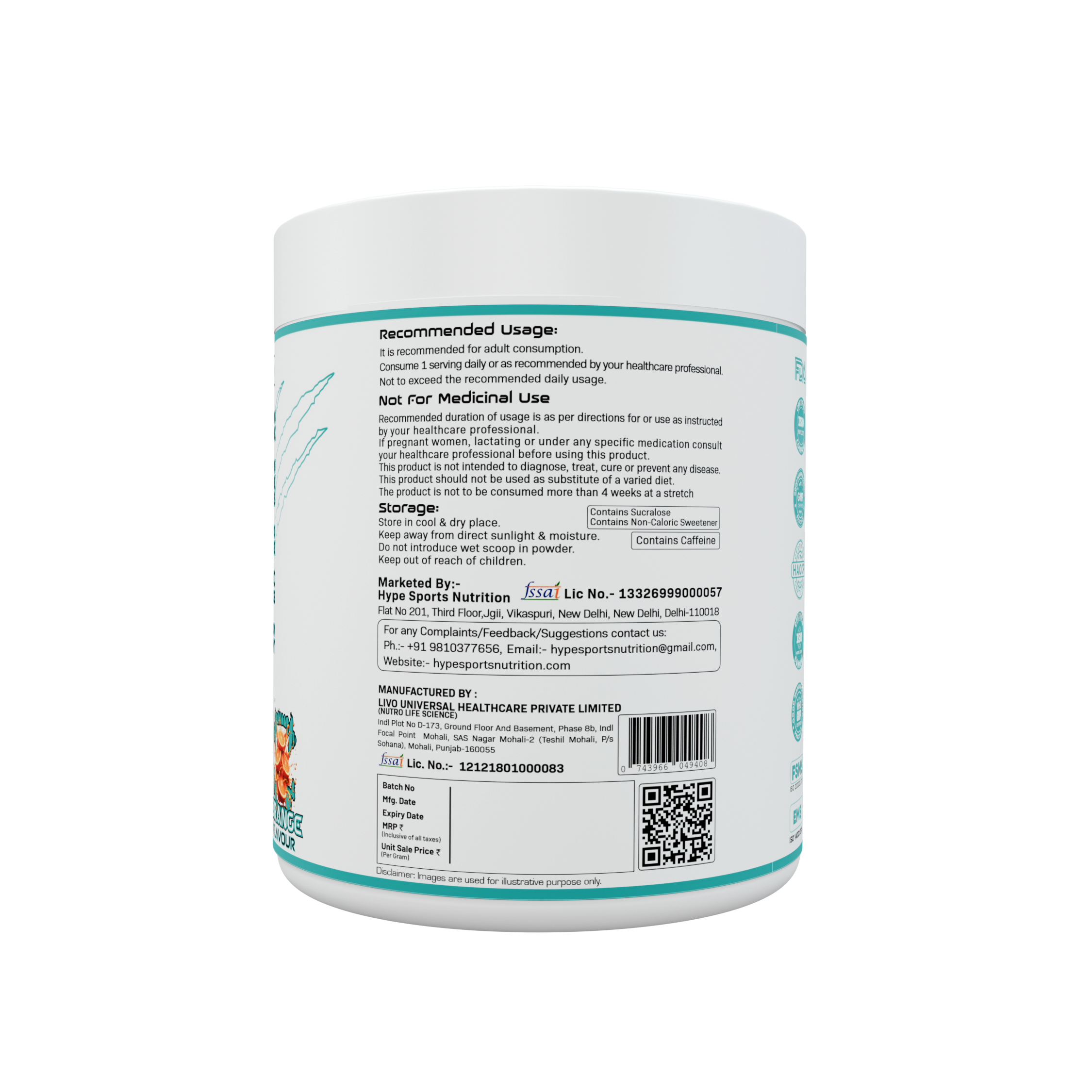 Roarian Pre-Workout - Orange